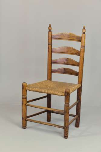 Dutch ladder back chair in ash c1820