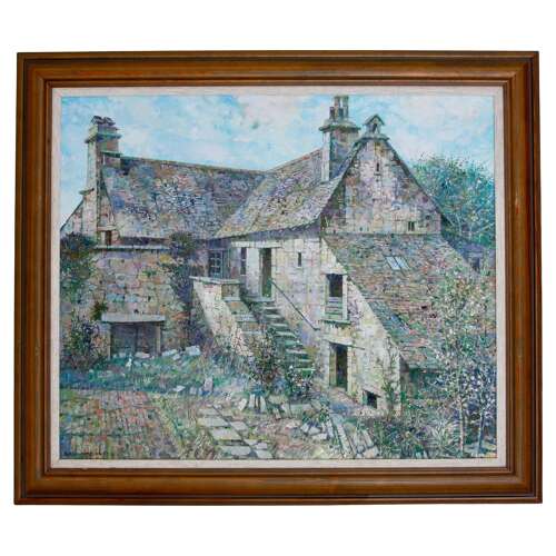 Donald Plenderleith British Landscape Dordogne Farmhouse France Impressionist