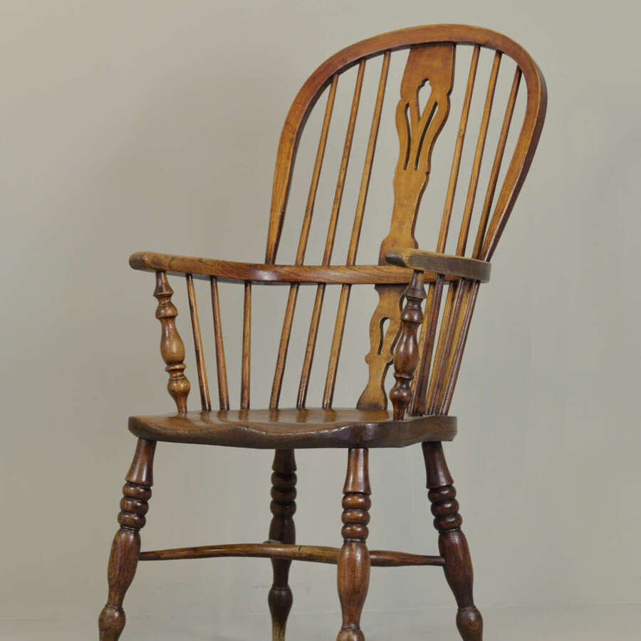 WINDSOR ARMCHAIR, HIGH BACK, ASH & ELM C1850