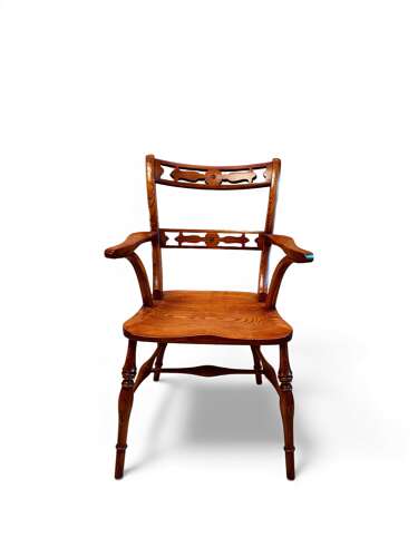 Oxford fretted splat chairs (6 + 2)