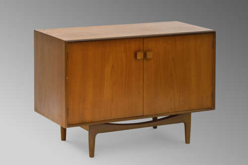 MID-CENTURY TEAK KOFOD LARSEN CABINET SIDEBOARD
