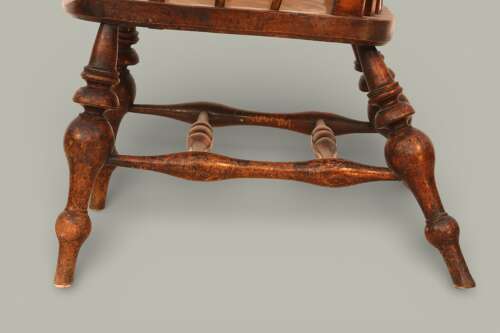 WINDSOR LARGE FARMHOUSE ARMCHAIR IN FRUTWOOD & ELM, C1890