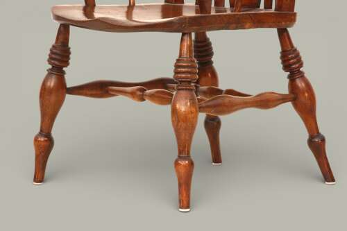 WINDSOR FARMHOUSE ARMCHAIR IN FRUITWOOD & ELM, C1890
