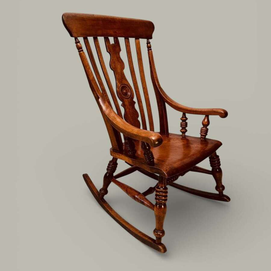 CAISTOR WINDSOR NURSING ROCKING CHAIR C 1880