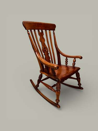 CAISTOR WINDSOR NURSING ROCKING CHAIR C 1880