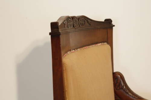 Early 19th Century Smart French Empire Mahogany Side or Desk Chair