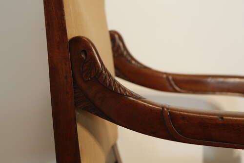 Early 19th Century Smart French Empire Mahogany Side or Desk Chair