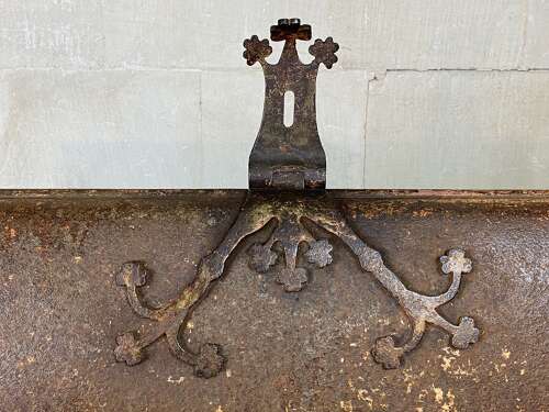 Antique Iron Trunk 18th Century