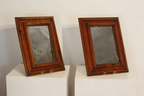 Pair of 19th Century English Carved Moulded Pine Frame Mirrors