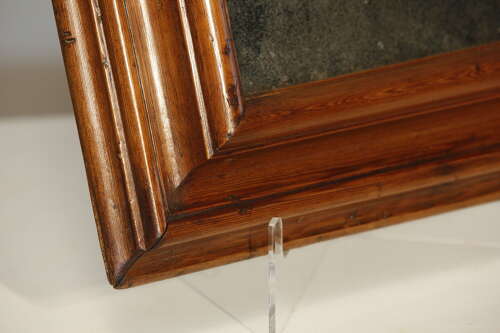 Pair of 19th Century English Carved Moulded Pine Frame Mirrors