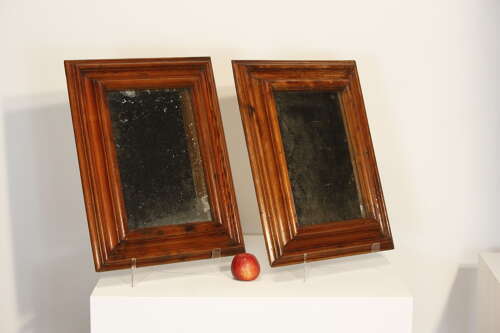 Pair of 19th Century English Carved Moulded Pine Frame Mirrors