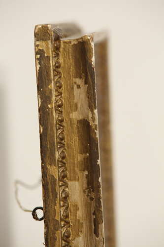 19th Century French Distressed Giltwood Mirror, circa 1870