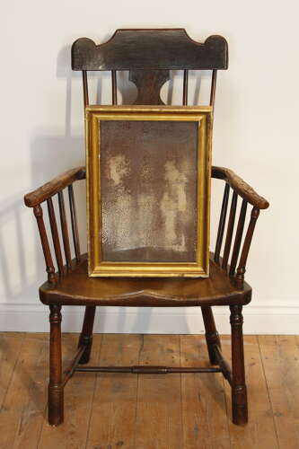 Lovely 19th Century French Gilt Framed Antique Rectangular Mirror